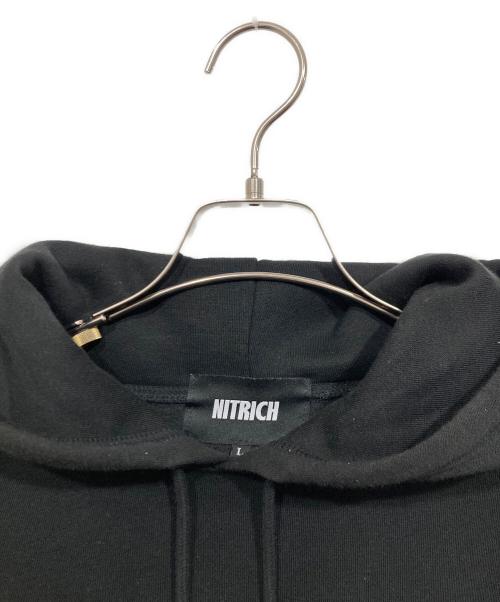 NITRICH（ナイトリッチ）NITRICH (ナイトリッチ) LOGO HOODIE ブラック サイズ:Lの古着・服飾アイテム