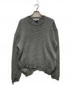 COMME des GARCONS SHIRTコムデギャルソンシャツ）の古着「アシンメトリーセーター」｜グレー