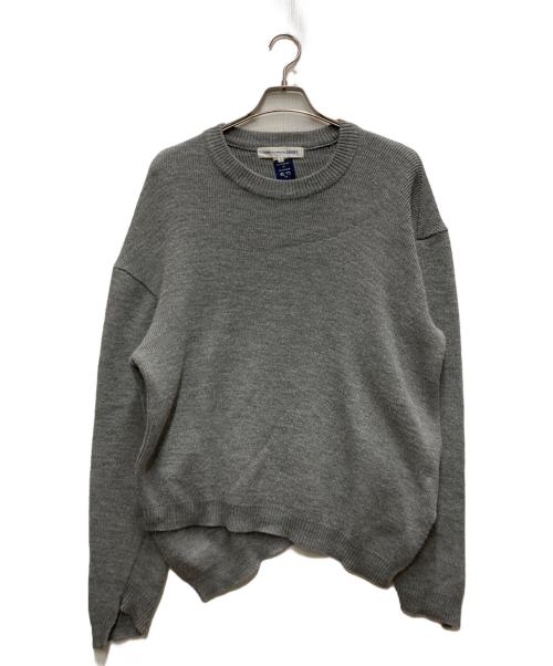 COMME des GARCONS SHIRT（コムデギャルソンシャツ）COMME des GARCONS SHIRT (コムデギャルソンシャツ) アシンメトリーセーター グレー サイズ:Lの古着・服飾アイテム