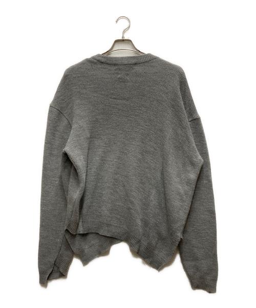 COMME des GARCONS SHIRT（コムデギャルソンシャツ）COMME des GARCONS SHIRT (コムデギャルソンシャツ) アシンメトリーセーター グレー サイズ:Lの古着・服飾アイテム