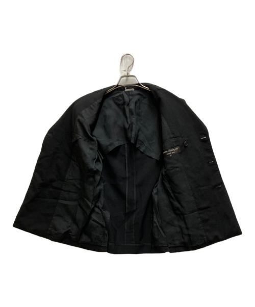 COMME des GARCONS HOMME PLUS（コムデギャルソンオムプリュス）COMME des GARCONS HOMME PLUS (コムデギャルソンオムプリュス) ピークドラペルダブルジャケット ブラック サイズ:XSの古着・服飾アイテム