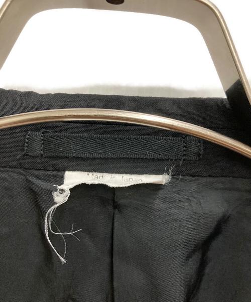 COMME des GARCONS HOMME PLUS（コムデギャルソンオムプリュス）COMME des GARCONS HOMME PLUS (コムデギャルソンオムプリュス) ピークドラペルダブルジャケット ブラック サイズ:XSの古着・服飾アイテム