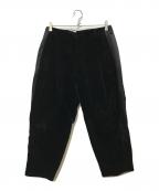 COMME des GARCONS HOMME PLUSコムデギャルソンオムプリュス）の古着「側章ベロアタックパンツ」｜ブラック