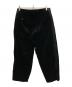 COMME des GARCONS HOMME PLUS (コムデギャルソンオムプリュス) 側章ベロアタックパンツ ブラック サイズ:XS：17000円