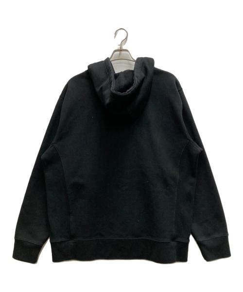 maison kitsune（メゾンキツネ）MAISON KITSUNE (メゾンキツネ) MINI HANDWRITING RELAXED HOODIE ブラック サイズ:不明の古着・服飾アイテム