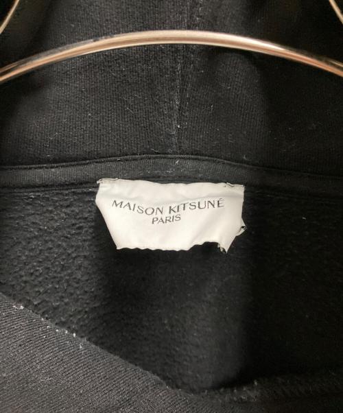 maison kitsune（メゾンキツネ）MAISON KITSUNE (メゾンキツネ) MINI HANDWRITING RELAXED HOODIE ブラック サイズ:不明の古着・服飾アイテム