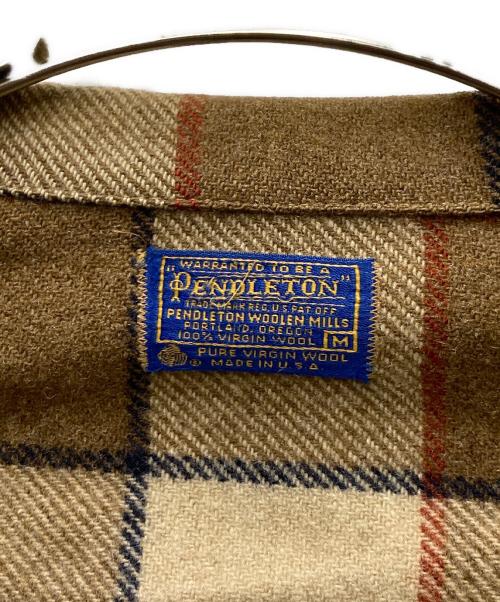 PENDLETON（ペンドルトン）PENDLETON (ペンドルトン) 70'sネルシャツジャケット ベージュ サイズ:Mの古着・服飾アイテム