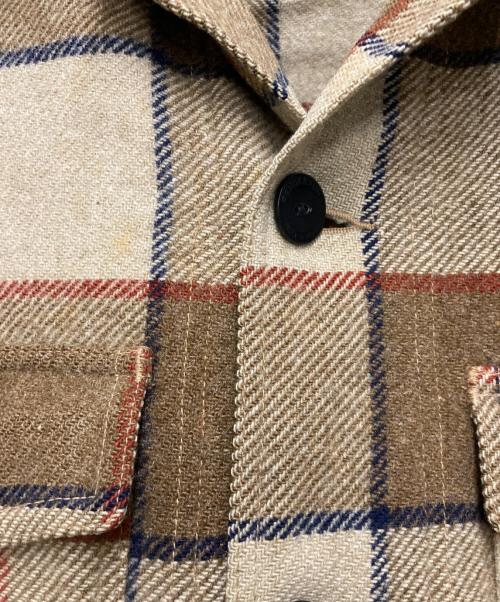 PENDLETON（ペンドルトン）PENDLETON (ペンドルトン) 70'sネルシャツジャケット ベージュ サイズ:Mの古着・服飾アイテム