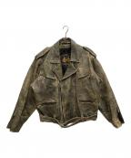 PANTERAパンテラ）の古着「90'Sダブルライダースジャケット」｜ブラック