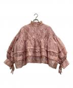 DREAM sister janeドリームシスタージェーン）の古着「Ballroom Smock Blouse」｜ピンク