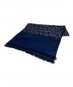 HERMESエルメス）の古着「シルク×アンゴラストール」｜ネイビー