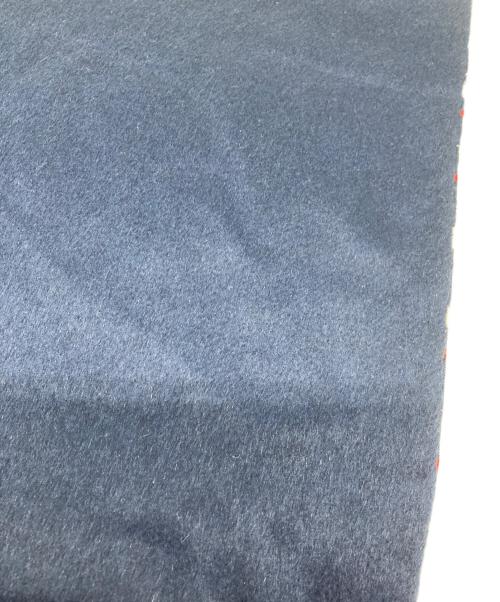 HERMES（エルメス）HERMES (エルメス) シルク×アンゴラストール ネイビーの古着・服飾アイテム