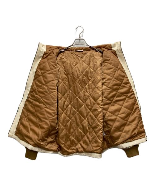 BlackEyePatch（ブラックアイパッチ）BlackEyePatch (ブラックアイパッチ) ペイントダックワークジャケット ベージュ サイズ:Lの古着・服飾アイテム