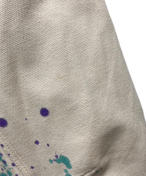 BlackEyePatch（ブラックアイパッチ）BlackEyePatch (ブラックアイパッチ) ペイントダックワークジャケット ベージュ サイズ:Lの古着・服飾アイテム