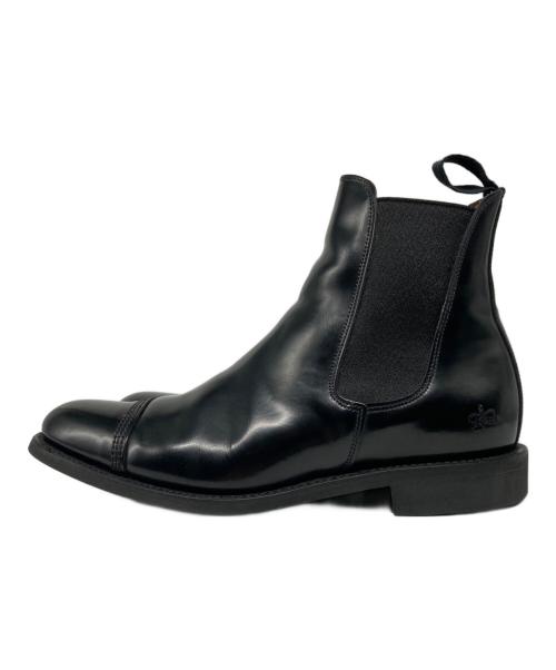SANDERS（サンダース）SANDERS (サンダース) Military Chelsea Boot ブラック サイズ: 6 1/2の古着・服飾アイテム