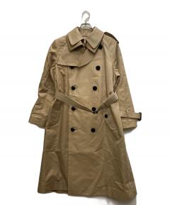 中古・古着通販】ato (アトウ) DOUBLE BREASTED BELTED COAT ネイビー