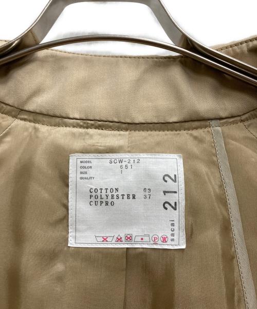 sacai（サカイ）sacai (サカイ) Cotton Gabardine Coat ベージュ サイズ:2の古着・服飾アイテム