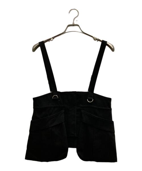 UN3D.（アンスリード）UN3D. (アンスリード) CORSET DETAIL BELT ブラック サイズ:FREEの古着・服飾アイテム