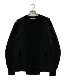 UN3D.（アンスリード）の古着「SHOULDER OPEN LOOSE KT」｜ブラック