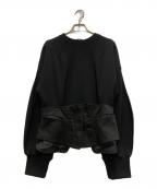 UN3D.アンスリード）の古着「CORSET DETAIL TOP」｜ブラック