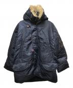 HOUSTONヒューストン）の古着「N-3Bタイプコート」｜ネイビー