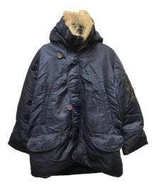 HOUSTON（ヒューストン）の古着「N-3Bタイプコート」｜ネイビー