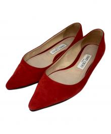 JIMMY CHOO（ジミーチュウ）の古着「ROMY FLAT パンプス」｜レッド