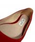中古・古着 JIMMY CHOO (ジミーチュウ) ROMY FLAT パンプス レッド サイズ:36：9000円