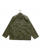Needlesニードルズ）の古着「L/S Fatigue Shirt - Back Sateen」｜カーキ