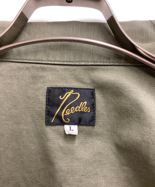 Needles（ニードルズ）Needles (ニードルズ) L/S Fatigue Shirt - Back Sateen カーキ サイズ:Lの古着・服飾アイテム