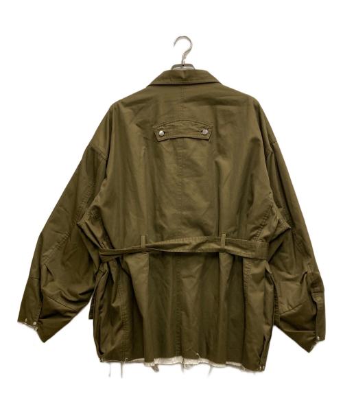 ISSUETHINGS（イシューシングス）ISSUETHINGS (イシューシングス) TYPE36B サファリジャケット オリーブ サイズ:2の古着・服飾アイテム