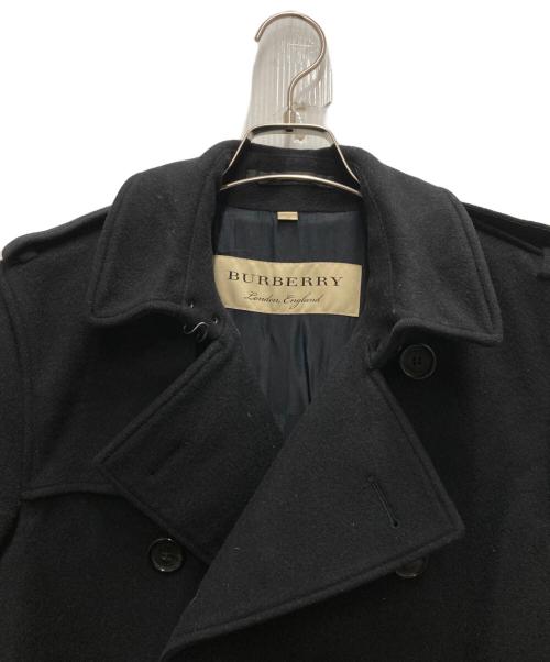 BURBERRY（バーバリー）BURBERRY (バーバリー) ウールカシミヤトレンチコート ブラック サイズ:46の古着・服飾アイテム