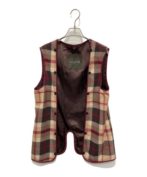 MACKINTOSH LONDON（マッキントッシュ ロンドン）MACKINTOSH LONDON (マッキントッシュ ロンドン) ライナー付ステンカラーコート ワインレッド サイズ:38の古着・服飾アイテム