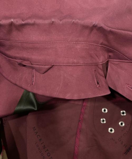 MACKINTOSH LONDON（マッキントッシュ ロンドン）MACKINTOSH LONDON (マッキントッシュ ロンドン) ライナー付ステンカラーコート ワインレッド サイズ:38の古着・服飾アイテム
