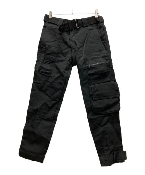 whowhat（フーワット）whowhat (フーワット) ベルテッドカーゴパンツ ブラック サイズ:Sの古着・服飾アイテム