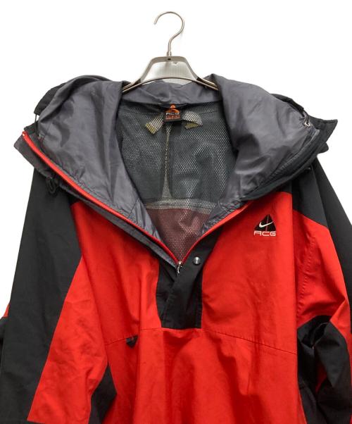 NIKE ACG（ナイキエーシージー）NIKE ACG (ナイキエージーシー) 90's アノラックパーカー レッド×ブラック サイズ:Lの古着・服飾アイテム