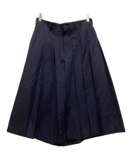COMME des GARCONS COMME des GARCONS（コムデギャルソン コムデギャルソン）COMME des GARCONS COMME des GARCONS (コムデギャルソン コムデギャルソン) プリーツショートパンツ ネイビー サイズ:Ⅿの古着・服飾アイテム