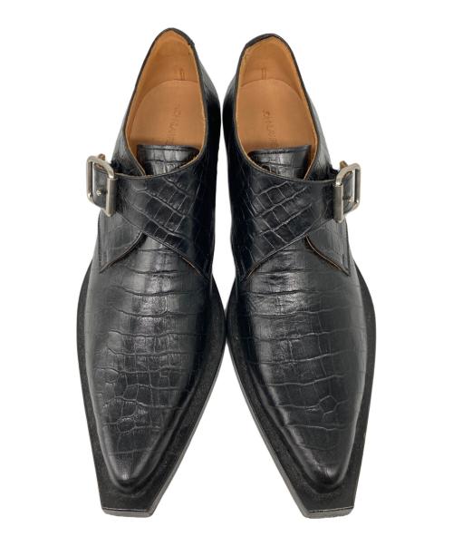 JOHN LAWRENCE SULLIVAN（ジョン ローレンス サリバン）JOHN LAWRENCE SULLIVAN (ジョン ローレンス サリバン) モンクストラップショートブーツ ブラック サイズ:7の古着・服飾アイテム