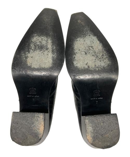 JOHN LAWRENCE SULLIVAN（ジョン ローレンス サリバン）JOHN LAWRENCE SULLIVAN (ジョン ローレンス サリバン) モンクストラップショートブーツ ブラック サイズ:7の古着・服飾アイテム