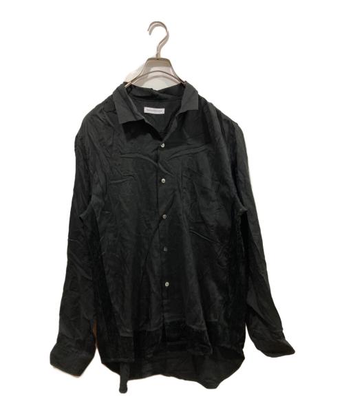 MAHITO MOTOYOSHI（マヒト モトヨシ）MAHITO MOTOYOSHI (マヒト モトヨシ) コーデュロイ切替オープンシャツ ブラック サイズ:Mの古着・服飾アイテム
