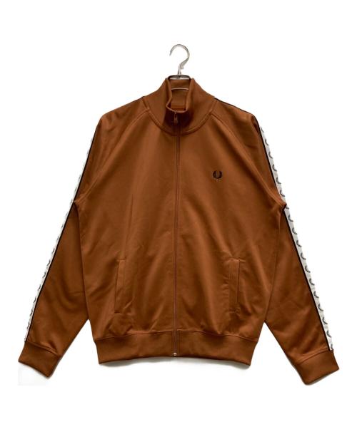 FRED PERRY（フレッドペリー）FRED PERRY (フレッドペリー) ロゴトラックジャケット ブラウン サイズ:Lの古着・服飾アイテム