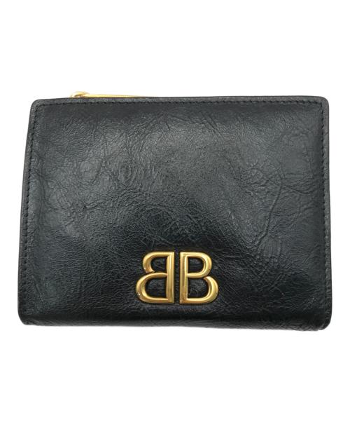 BALENCIAGA（バレンシアガ）BALENCIAGA (バレンシアガ) モナコ バイフォールド ウォレット ブラックの古着・服飾アイテム