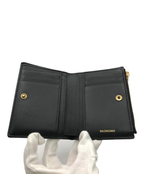 BALENCIAGA（バレンシアガ）BALENCIAGA (バレンシアガ) モナコ バイフォールド ウォレット ブラックの古着・服飾アイテム