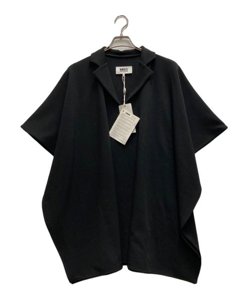 MM6 Maison Margiela（エムエムシックスメゾンマルジェラ）MM6 Maison Margiela (エムエムシックス メゾンマルジェラ) 半袖ポリスウェット ブラック サイズ:XSの古着・服飾アイテム