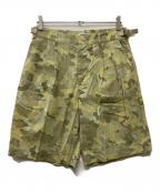 AURALEEオーラリー）の古着「WASHED FINX CAMO TWILL GABARDINE SHORTS」｜ベージュ