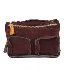 ANYA HINDMARCH（アニヤ・ハインドマーチ）の古着「RIPLEY CROSS BODY EYES」｜バーガンディー