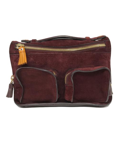 ANYA HINDMARCH（アニヤ・ハインドマーチ）ANYA HINDMARCH (アニヤ・ハインドマーチ) RIPLEY CROSS BODY EYES バーガンディーの古着・服飾アイテム