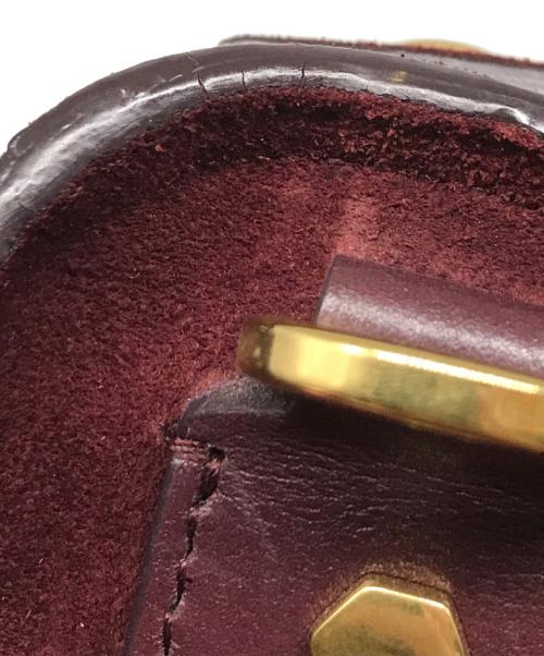 ANYA HINDMARCH（アニヤ・ハインドマーチ）ANYA HINDMARCH (アニヤ・ハインドマーチ) RIPLEY CROSS BODY EYES バーガンディーの古着・服飾アイテム