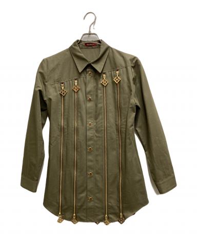 美品 ha|za|ma ハザマ 結ぶシャツ リボン 変形 ロングシャツ 中古】ha|za|ma 20SS 結ぶリボンシャツ ブラック ハザマ[19] - メルカリ