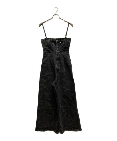 MAISON SPECIAL（メゾンスペシャル）MAISON SPECIAL (メゾンスペシャル) Denim Bare All In One ブラック サイズ:38の古着・服飾アイテム